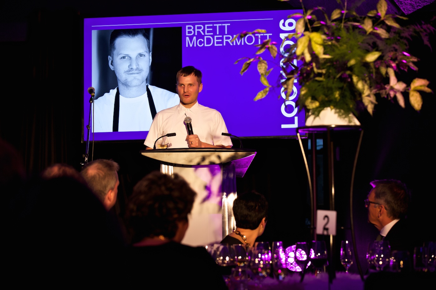 Boom Goes The Drum Calgary Event Planners LOOK2016 VIP+Dinner guests were treated to an artistically inspired three-course menu by Executive Chef Brett McDermott, Our Daily Brett. Boom Goes the Drum. LOOK2016. Contemporary Calgary.